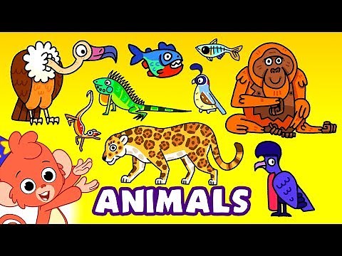 Learn Zoo Animals For Kids | Wild Zoo Animal Names and Sounds for Children | Club Baboo