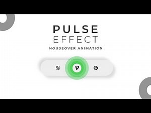 Awesome Pulse Animation on Mouseover | CSS Animation Examples