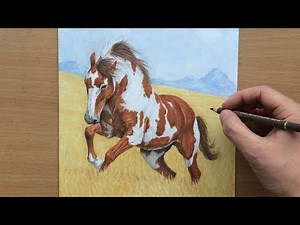 Wild Horse - Colored Pencil and Pastel Drawing