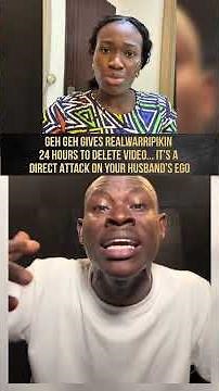 Geh Geh Gives Real Warri Pikin 24 Hours to Delete Video “It’s a Direct Attack on Your Husband’s Ego”