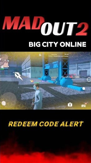 Redeem code alert and fight with criminals#gaming #madout2 #shortvideo