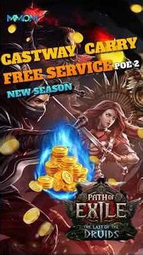 MMOM: How to get free POE2 Castway Carry in new season? Join the MMOM Discord Server! #poe2