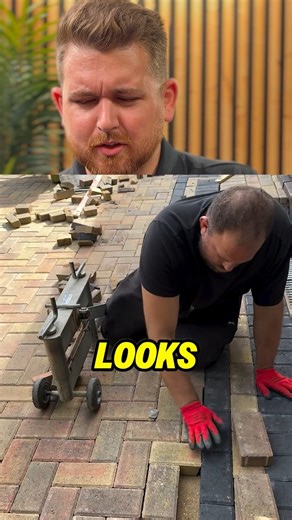 @builtbyhomelove | “Lazy” brick cuts? Hard pass. Brad says: snap a chalk line and use a demo saw for straight, clean joints. #reactionvideo #buildingmaterials... | Instagram