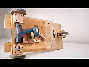 How to Make a Simple Drill Powered Hoverboard at Home. | DIY |