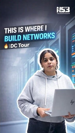 This Is Where I Build Networks 🔥 | DC Tour #tech #IT #corporatelife #datacenter #viralshort