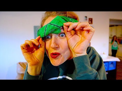 Blindfold Trust Walk Obstacle Course Challenge!