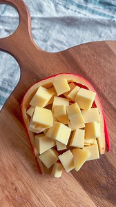 GOUDA STYLING HACK ⬇️ Wanna level up your cheese board? Grab a handheld slicer (or a sharp knife) and turn that classic red wax Gouda into a centerpiece 👏 Here’s how: 1️⃣ Cut the top – Carefully slice around the top edge of the Gouda to lift off the wax lid. 2️⃣ Scoop it out – Hollow out the cheese and cube it up for snacking. 3️⃣ Serve it up – Pop the cubes back into the wax shell and boom—instant wow factor. ⚠️ No gloves in this demo, but always wash your hands and follow food safety stuff wh