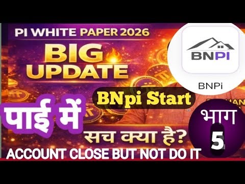 Pi Network KYC BNPi Start Update Today. India Pioneers ke liye Important News.#pinetworkupdate
