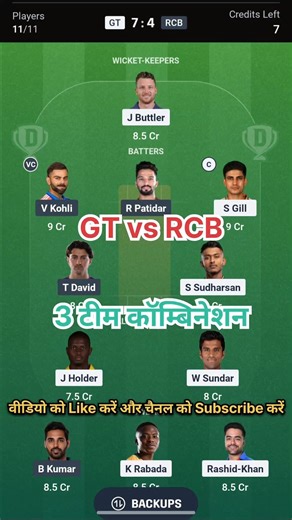GT vs RCB Today Match Prediction | Gujarat Titans vs Royal Challengers Bangalore | GT VS RCB