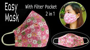 New Design - Breathable DIY Mask | The Mask does not touch your mouth and nose, easier to breathe | Amazing tip