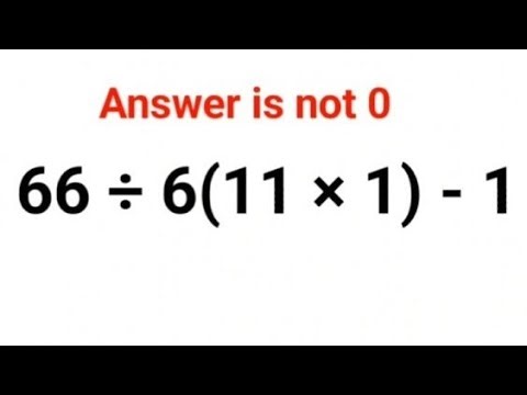 66 ÷ 6(11 × 1) Answer is not 0. Can you solve this IQ test? #math #percentages #ukraine