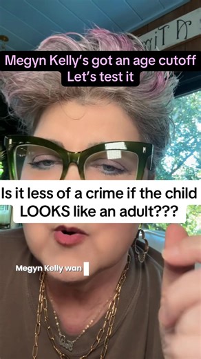 The math doesn’t make the crime less of a crime, and if you don’t believe me you can ask a 15 year old. Some men (plus Megyn Kelly apparently) love to pretend a teenager is ‘almost grown’ so they don’t have to face what they’re defending. A child is a child. The number doesn’t sanitize the behavior. It exposes it. And if you defend what Megyn is defending, you’re exposing yourself. The number of MAGAs suddenly okay with pd4 behavior is blowing my mind.