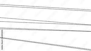 Thin stretched threads or strings flicker on the screen, changing direction and location.