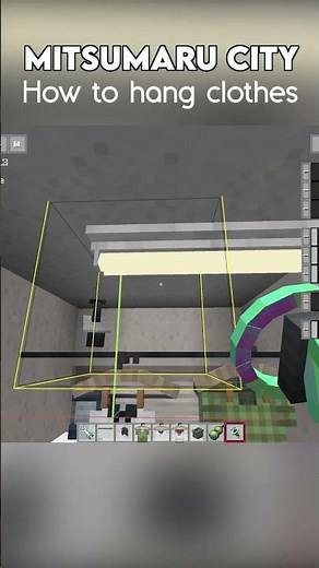 Yuushya Mod Tricks: How to Hang Clothes in Minecraft