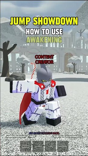 Jump Showdown | How To Use Awakening #JumpShowdown #roblox #awakening #fyp #fillerpost