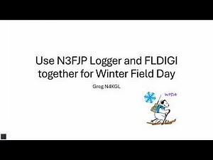 N3FJP Log and FLDIGI PSK31 for Winter Field Day