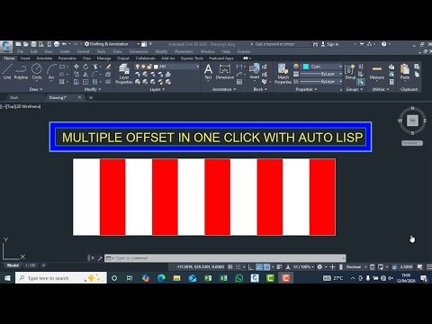 AutoLisp For multiple offset in few seconds.