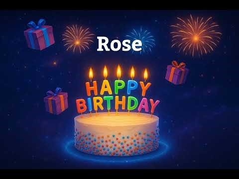 Happy Birthday Rose 🎂 | Personalized Birthday Song with Name | Custom Birthday Video