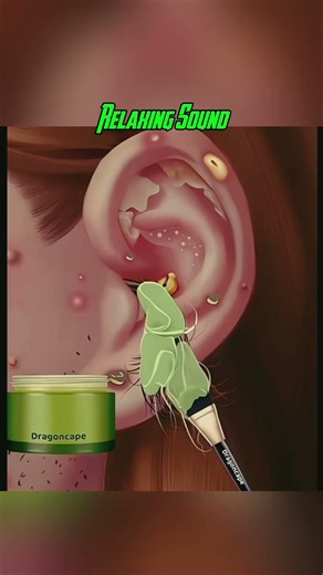 ASMR Animated Ear Wax Removal You Can Almost Feel 👂✨ | Deep Cleaning Relaxation #asmr #animation