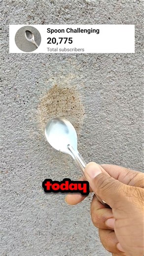 Spoon Vs Wall Brack Challenging Yesterday wasn't my last day 😎👿
