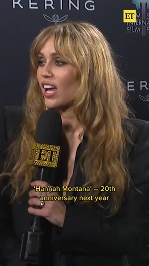 Entertainment Tonight on Instagram: "Sweet niblets! 🩷 Miley Cyrus is teasing “a big birthday party” for the 20th anniversary of ‘Hannah Montana.’ 👀"