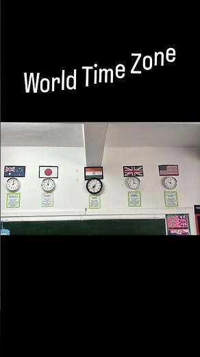 🌍 World Time Zone Corner ⏰ || TLM #kvs #teachingcommunity #education #school #teacher