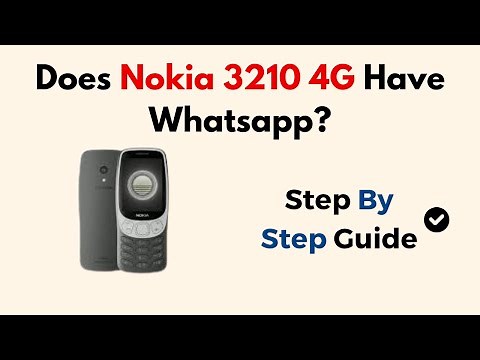 Does Nokia 3210 4G Have Whatsapp?