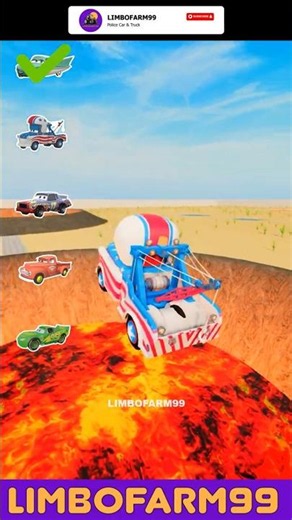 Tow Mater vs Mountain Lava Jump Challenges