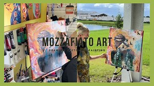 Mixed Media Artwork Using Charcoal, Colored Pencil, Ink, Acrylic, Molding Paste, Paper, and Varnish