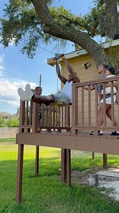 Jaliyah made FunnyMike test the zip line 😂 | FunnyMike