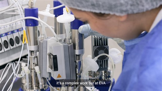 Innovation requires precision, resilience, and vision. On the International Day of Women and Girls in Science, we are proud to celebrate the brilliant women in our labs. 👩🏻‍🔬 Watch their story and witness the power of her turning complex biology into accessible hope. 🧬 #EVAPharma #WomeninScience #mRNA #Research | EVA Pharma