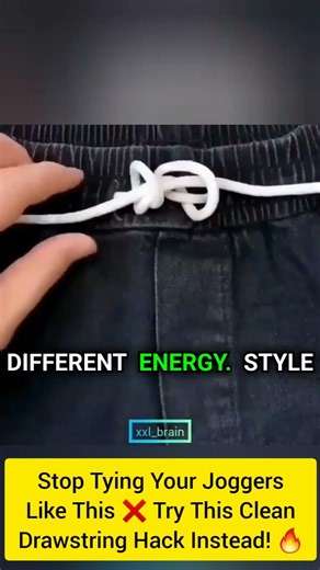 You’ve been tying your joggers wrong this whole time