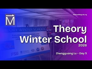 TWS26: Zhengguang Lu - Florida State University