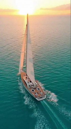 The Most Elegant Sailing Yacht Ever Built 🌅 | 8K Cinematic Luxury on the Ocean