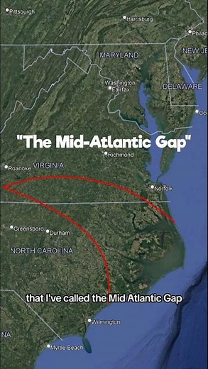 Why The "Mid-Atlantic Gap" Is Important To Geography #geography