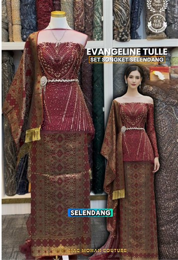 Evangeline Accessories: Tulle & Songket Selendang Elegan