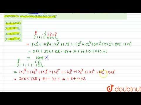 The maximum three digit integer in the decimal system will be represented in the binary system b...