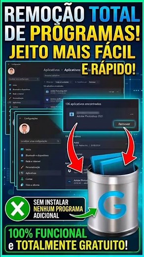 How to uninstall programs from your PC without installing software, for free! COMPLETE REMOVAL up...