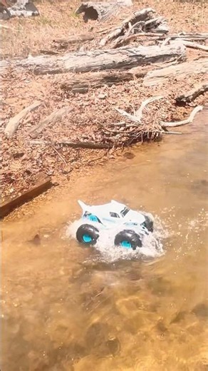 The Predator: Shark ATTACK at the Lake! 🦈 All-Terrain RC Megalodon Storm #MonsterJam