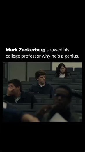 Founder space on Instagram: "A scene in the movie The Social Network where Mark Zuckerberg demonstrates his brilliant programming mind in a Harvard computer science class. Scene Explanation The Setup: As students are leaving an operating systems lecture, the professor poses a complex question to the class, asking about the 8 status bits in a page table entry (a technical computer science topic). The Interaction: Zuckerberg, played by Jesse Eisenberg, is already standing up and starting to walk o