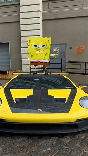 SpongeBob X Porsche 911 #luxurycarshub #automobile #cartok #shorts #viral #music #cars