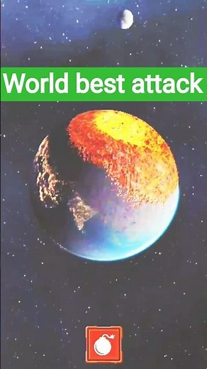 “3D Solar Smash 🌌 | Nuclear Bomb Explosion from Space 💥Half Earth Destroyed in Realistic Animation😱🔥