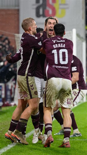 Heart of Midlothian FC on Instagram: "🔊 The moment that won the Edinburgh Derby... Tómas 🫶 🤝 @loveholidaysofficial // #loveholidays"
