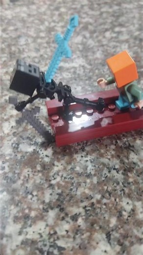 #lego #stopmotion #suscribete #alex #wither #minecraft #battale #nether