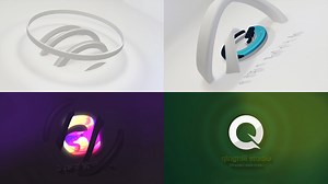 Circular Abstract 3D Logo Reveal