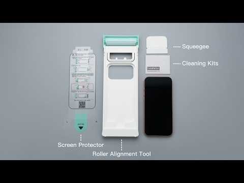 JETech Installation Guide for Screen Protector with Roller Compartment Tool