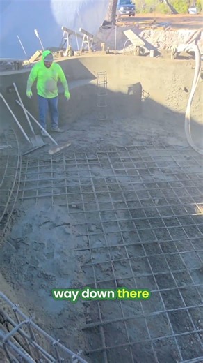 Building an 8ft Deep Pool with Epic Grotto & Waterfall! #shorts