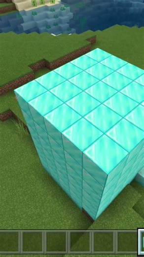 tutorial how to make tiny block illusion in Minecraft#minecraft