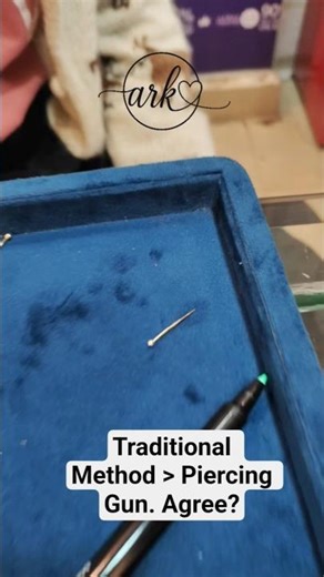 Wait for the final look! 😍💎Traditional nose piercing is an art form ✨ Precise, painless, and perfect