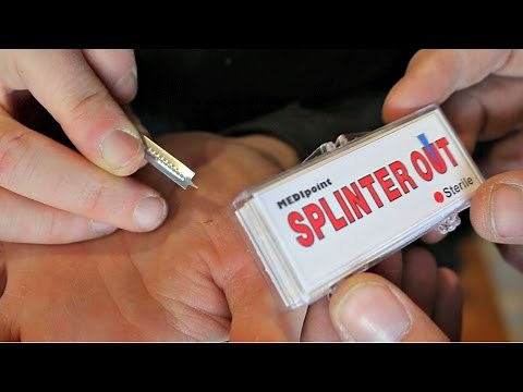 Simple Trick Removes Splinter Easier